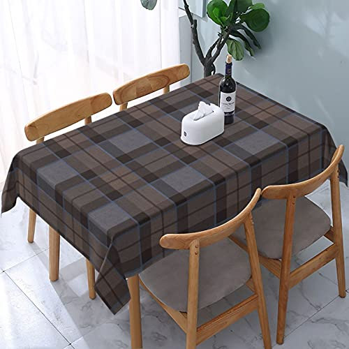 Tischdecken, waschbare Tischdecke für Küche, Esszimmer, Dekoration, Party im Freien, 137 x 183 cm, Fraser Hunting Tartan Plaid Outlander Large