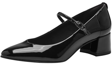 Tamaris Damen Pumps Vegan schwarz 38