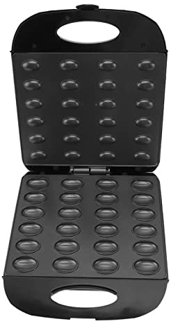 Stampi per Biscotti Alle Noci, 24 Stampi Elettrici Antiaderenti per Oreshki, Padella Elettrica, Temperatura Regolata Elettrica per Torta Alle Noci, Topping Vari, Altri Dessert(UE 220 V)