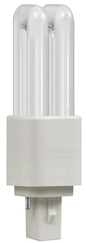 Crompton Lamps LED PLC 4.5W G24 Double Turn D-Type Direct to Mains (10W Equivalent) 4000K Cool White Opal 605lm Universal 2-pin Push Fit Light Bulb