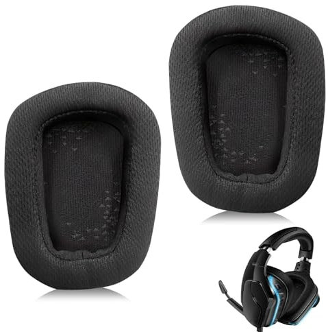 Cuscinetti Auricolari in Tessuto di Ricambio per Logitech G933 Gaming Headset,Compatibili con G935 G930 G635 G633 G633S G430 G431 G432 G433 G332 G230 G231 G233, Pad in Rete