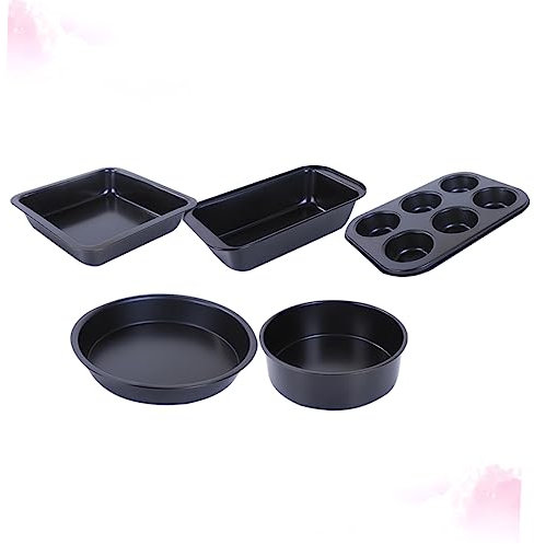 SHOWERORO 5piezas Moldes Para Pasteles Antiadherentes Para Hornear Tartas Bizcochos