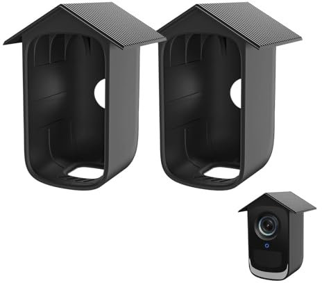 Funda de silicona compatible con eufy Security eufyCam 2C, funda de silicona para eufyCam 2C, fácil instalación, protege contra los rayos UV y la lluvia, funda de silicona, suave, duradera