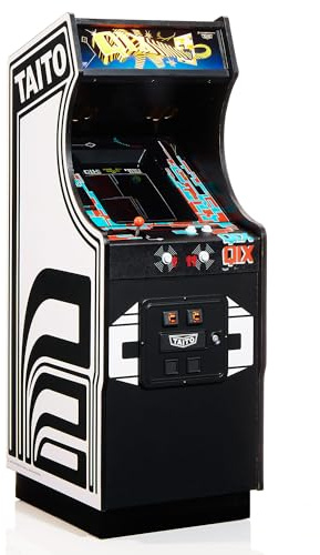 Numskull Quarter Arcades Qix Collector's Edition Mini Arcade – Authentische Holzreplik im Maßstab 1/4, Original-ROM, wiederaufladbarer Akku & 3W-Lautsprecher für Retro-Enthusiasten