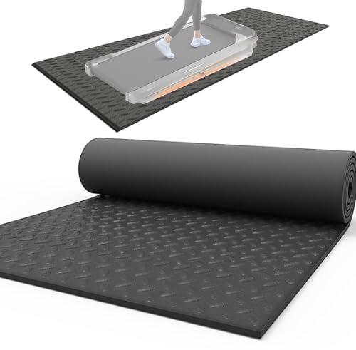 Schallschutzmatte Für Laufband,Hochdichte Bodenmatte Für Fitnessgeräte,Stoßfest Und Geräuschlos,Multifunktionsmatte,Unterlage Antirutsch Für Heimtrainer,Crosstrainer,Rudergerät ,Schwarz,175*80cm