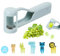Grape Cutter for Toddlers with 10 Pcs Fruit Fork, Grape Slicer for Baby, Stainless Steel Fruit Slicer for Kitchen, Salad & Vegetable Prep