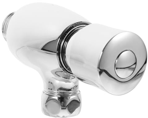 HOMSFOU Valve De Chasse D'Urinoir En Cuivre Avec Bouton Poussoir Manuel À Retardement Remplacement De Robinet De Chasse D'Eau Pour Salle De Bain Installation Facile
