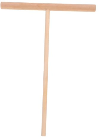 UTHCLO Wooden Crepe Pancake Spreader Tool Dough Distributor for Kitchen Use T-shaped Wooden Utensil for Cooking Crepes and Pancakes