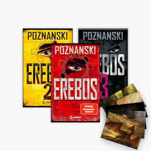 Die Erebos-Reihe Band 1-3 plus 1 exklusives Postkartenset