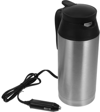 POPETPOP Hervidor Eléctrico Multifuncional para Camión Acero Inoxidable Gran Capacidad Calentador de Agua Portátil Rápido y Resistente para Viaje y Uso Carretera