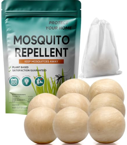 QYLOXU Mosquito Repellent Outdoor Patio,Mosquitoes Deterrent for Yard,Mosquito Repellant Balls,Keep Mosquito Away for Backyard, Better Than Ultrasonic Repellent,8P
