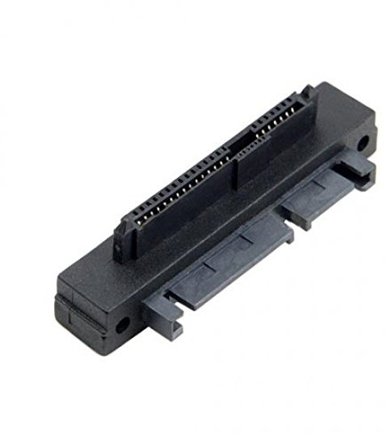 System-S Angolo Destro SFF-8482 SAS 22 Pin a 7Pin + Adattatore SATA a 15 Pin