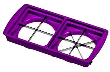 Genius Neu Ersatzteile Nicer Dicer Plus: Grund-Deckel - Hobeleinsatz - Messereinsätze - Sparschäler - Behälter - Deckel (Vierteln und Achteln, Lila)