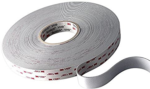 3M VHB Klebebänder, 4959 F, 12 mm x 16,5 m, 3,0 mm, Weiß, Schutzabdeckung: Folie (6-er Pack)