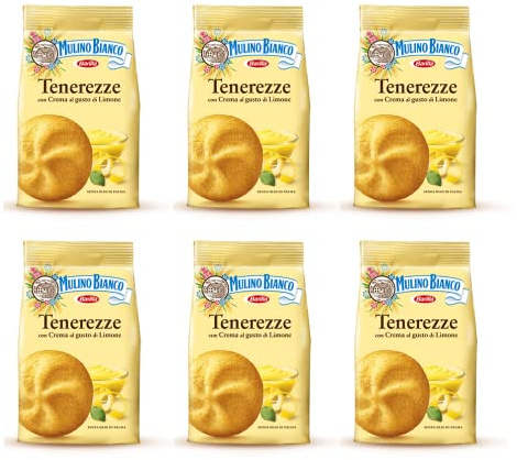 Mulino Bianco Tenerezze al Limone Biscuits au Beurre Pâtisserie Crème Citron 200 g