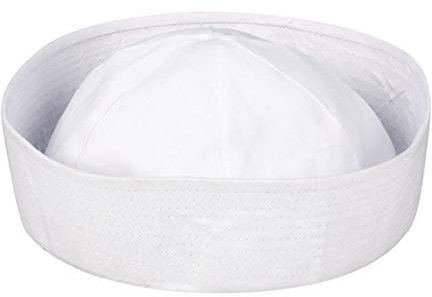 Mens Cowboy Clown Topper Fancy Hats Unisex Straw Gangster Topper Beret Hats (Doughboy Hat) One Size