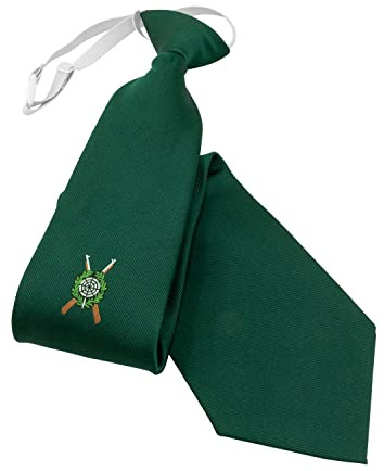 Deitert Schützenkrawatten mit/ohne Emblem, gebundene und ungebundene Krawatten in grün, schwarz & silber für Vereine & traditionelle Events wie Schützenfeste, verschiedene Größen, pflegeleicht