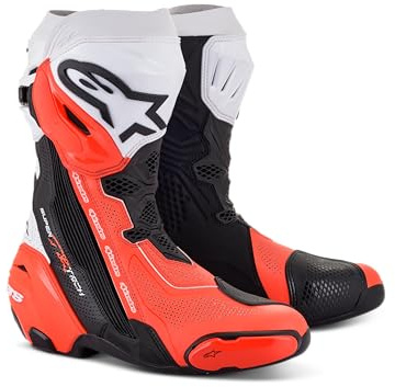 Alpinestars Supertech R Vented Botas de motocicleta (Black,43)