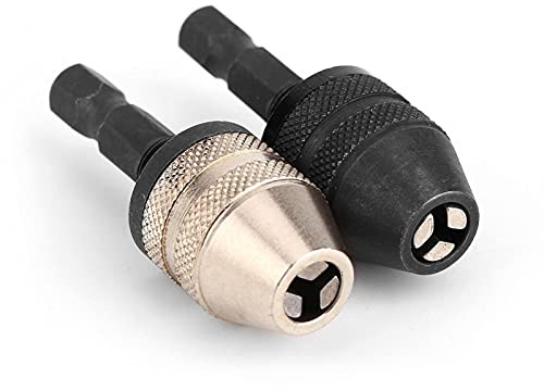 Chuck Adapter, 0,3-3 mm SG 1 / 4in Keyless Drill Bit Chuck Hex Shank Adapter Konverter für Automobile, Garagen, Lagerhäuser, Büros, Wohnungen