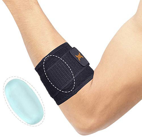 Thx4COPPER Unterarm Bandage Verstellbar Kompressions Stabilorthese, Ellenbogen Bandagen mit Pad, für Werferellenbogen, Tennis und Golfer, für Schmerzlinderung Muskel, Ellenbogenstütze