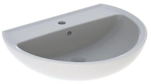 Geberit Waschtisch PARIS rund m HL m ÜL 650x490mm we