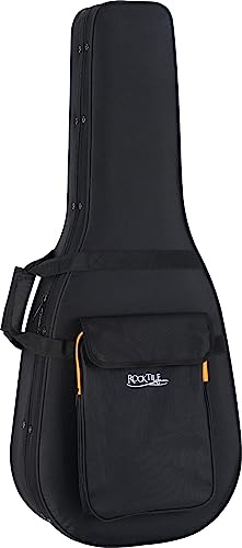 ROCKTILE WGSC-4222BK Funda Blanda para Guitarra Western - Maletín Ligero y Práctico para Todas Las Guitarras Western Comunes