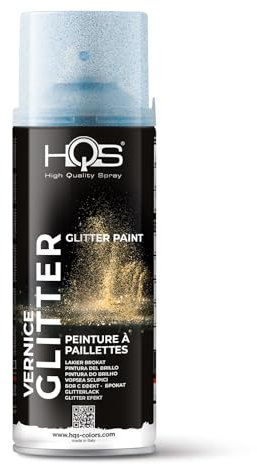 HQS Bomboletta di Vernice Spray 400ml Glitter (Blu)