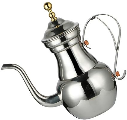 BESTonZON Kettle Long Spout Tea Kettle Decorative Pot for Home Hotel Stainless Steel Filter Pot Kitchen