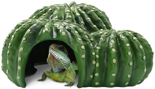 Navaris Casetta per Tartarughe da Terra - Rifugio per Rettili Domestici - Casa Gechi Lucertole Serpenti - Nascondiglio Terrario - Accessori Habitat Naturale