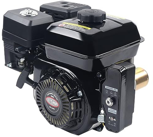 Motore a benzina Kart - 7,5 CV - 4 tempi - In alluminio - Nero - 210 cc - 3600 giri/min - 3,6 litri - Per kart, compressori, idropulitrici ad alta pressione e molto altro ancora