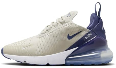 NIKE Air Max 270 Scarpe da ginnastica da donna, Osso Chiaro Diffuso Blu Bianco, 40 EU