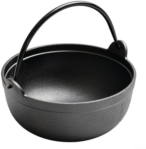 Eawfgtuw Pentola da forno olandese in ghisa pre-stagionata con coperchio, set di padelle in ghisa, per interni ed esterni, per pane, friggere, cuocere, campeggio, barbecue o sopra il falò