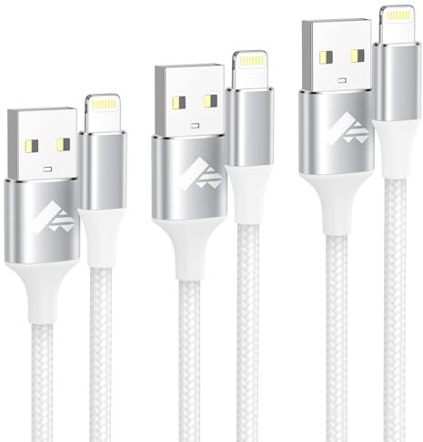 Cavo iPhone [3Pezzi 1m+2m+3m] Ricarica Filo Caricatore iPhone Carica Rapida Certificato MFi Lungo Cavo Lightning USB Caricabatterie Cavetto per iPhone 11 12 13 14 Pro Max Plus Mini XS XR 8 7 6 SE iPad