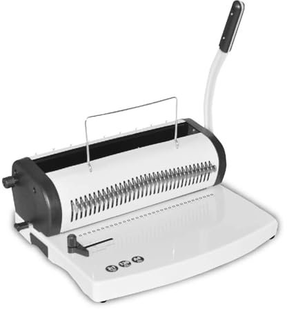 BINGNU Bindemaschine, Buchbindemaschine, SG-T619 3:1 34 Löcher Manuelle Drahtpapierbindemaschine Übungsbuchdraht Manuelle Bindemaschine für Büro und Heimgebrauch