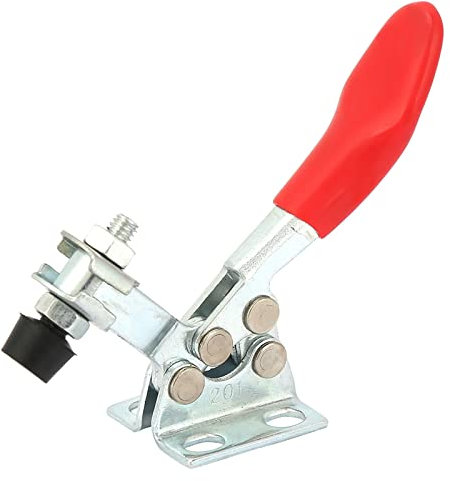 1 Pezzo Verticale in Acciaio Al Carbonio, Morsetto Orizzontale, Dispositivo Verticale Morsetto Orizzontale Morsetto per Saldatura Morsetto a Ginocchiera Orizzontale Utensile (201)