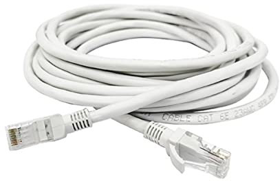 Angoily Cavo Di Rete Ethernet Cat6 10 Metri Bianco, Cavo Lan Ad Alte Prestazioni Per Computer, Router e Dispositivi Di Rete, Trasmissione Dati Veloce e Stabile Per Applicazioni Di Rete Veloci