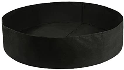 OnIUeZky Stor odling säng tyg upphöjd trädgård säng rund planteringsbehållare svart kraftig filt för plantering av ört blomma grönsak