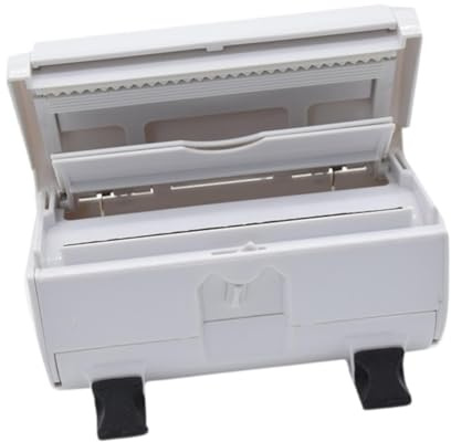 YWJLQH Folienspender Cutter 17cm - Professioneller Alufolien-Schneider für Friseure - Haarfärbe-Hilfe mit integriertem Schneidwerkzeug, Weiß