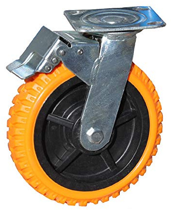 Ruedas para Andamios de Obra con Ruedas de Freno de 6 Pulgadas y 8 Pulgadas, Andamios móviles Antideslizantes