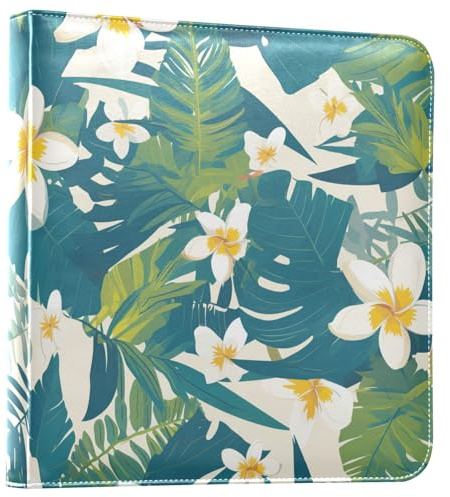 Álbum de fotos decorativo con hojas de verano tropicales, álbumes de fotos, álbumes de fotos, álbum de fotos autoadhesivo, 4 x 6, 6 x 8 pulgadas, regalos para aniversario de novios