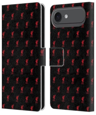 Head Case Designs Offizielle Liverpool Football Club Rot Wappen und Liver Bird Muster Leder-Wallet-Hülle Kompatibel mit Apple iPhone 17 Air