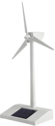 Éolienne Solaire Miniature, Format Compact, 14 X 9 X 26 Cm, Éolienne De Bureau, Décoration pour Salon, École, Extérieur, Jardin, Pelouse, Terrasse
