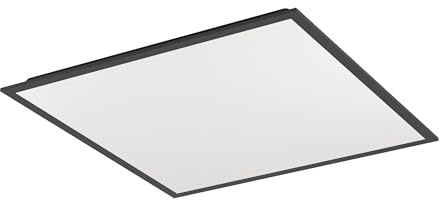 EGLO connect.z Smart-Home LED Panel Moradillo-Z,60 x 60 cm | ZigBee Deckenleuchte, Matter, App und Sprachsteuerung Alexa, warmweiß-kaltweiß, RGB, dimmbar, Deckenlampe schwarz