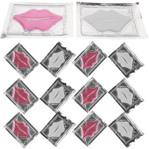 GALPADA 20 pezzi Patch Labbra Idratanti Collagene Gel Cristallo per Labbra Secche Anti-rughe e Anti-screpolature Maschera Notte Idratante e Levigante e Lisce Portatile e Facile da Usare