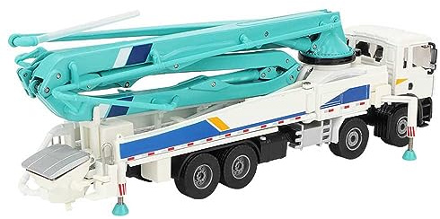 Haofy 1:55 Mini Concrete Pump Truck Toy, Alloy Construction Model for Kids, Develops Motor Skills, Ideal for Collection and Play