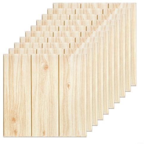 EffiFish Lot de 20 autocollants muraux 3D en mousse de polyéthylène souple imperméable et isolation phonique pour salon, chambre à coucher, cuisine 35 x 35 cm (B)