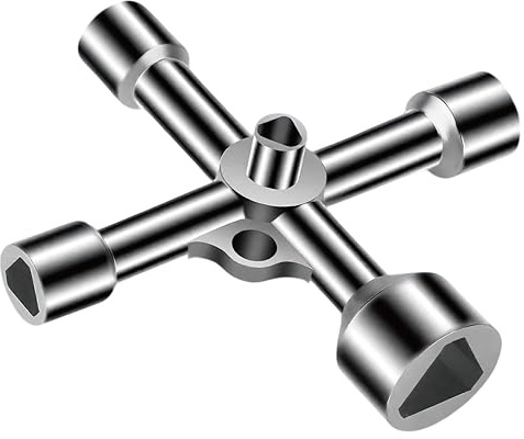 Ruvan 1 Pièces Clé Triangle, Clef Triangle, Triangle Clé, Cle Triangle,multifonction Clef Triangleclé Triangle, 5 Tailles Diamètre Intérieur 7 Mm/10 Mm/12 Mm/13 Mm/18 Mm