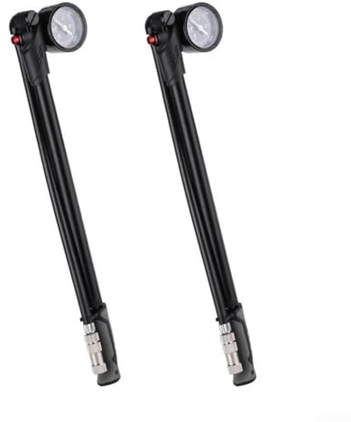 Leichte, ergonomische Vordergabelpumpe mit Messgerät für präzises Aufpumpen der Reifen (B)