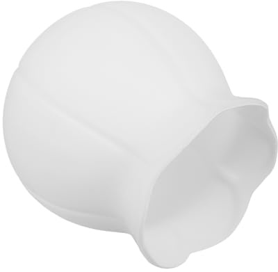 ARTIBETTER Paralume in Vetro Bianco a Forma di Fiore Bordo a Petalo Globo Sostitutivo per Lampadari a Sospensione Decorazione Elegante per Soggiorno e Camera da Letto