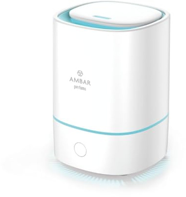TIENDIFY Humidificador y Difusor de Aromas Ambar LED, Aromaterapia Ultrasónica para Dormitorio y Oficina, Silencioso, Luz Ambiental, Compatible con Aceites Esenciales, USB (Cuadrado)
